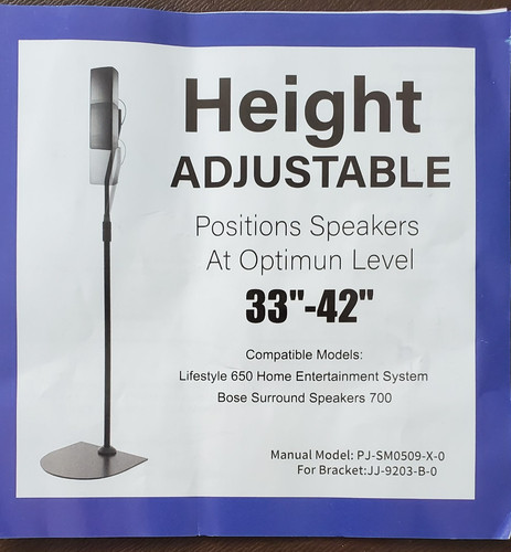 Height adjustable speaker - adjustable,